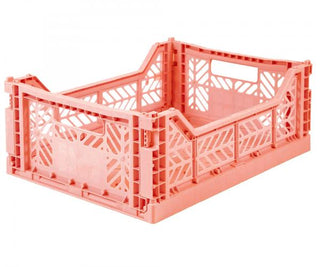 Lillemor Folding crate - Midi - Salamon Pink