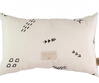 Nobodinoz  Laurel cushion 22x35 - black secrets/ natural