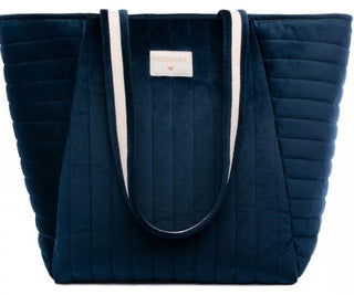 Nobodinoz  Savanna Velvet maternity bag - Night blue