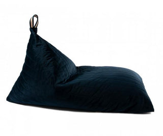 Nobodinoz  Essaouira velvet beanbag night blue