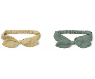 Liewood Henny headband 2-pack - Wheat yellow mix