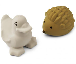 Liewood Henrik bath toys 2-pack - Golden caramel/sandy mix