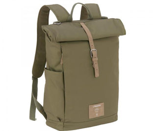 Lassig  Rolltop Backpack Diaper Bag - Olive