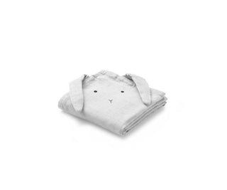 Liewood Hannah Muslin Cloth 2pack - Rabbit dumbo grey