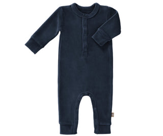 Fresk  Pyjama zonder voet - Indigo Velours - 0-3m