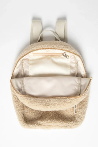 Studio Noos mini ecru Chunky Backpack - gepersonaliseerd