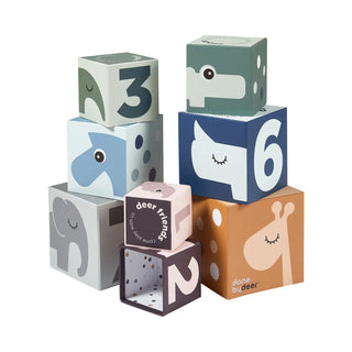 Done by Deer Stacking cubes Deer Friends Multi color