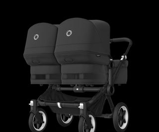 Bugaboo  Donkey 5 - Twin - Midnight black zonnekap - midnight black bekleding - black onderstel