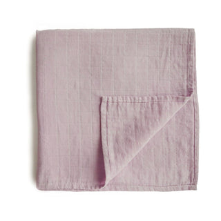 Mushie Swaddle - Soft Mauve