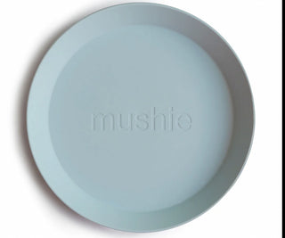 Mushie Borden rond - Powder blue