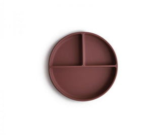 Mushie Silicone plate - Woodchuck