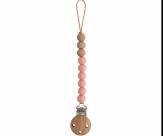 Mushie Speenketting Eva - powder wood