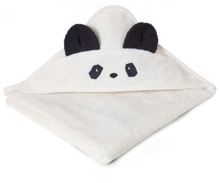 Liewood Augusta Towel - Panda - Creme de la creme