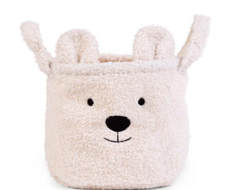 Childhome  Opbergmand - 25x20x20 Cm - Teddy - Ecru