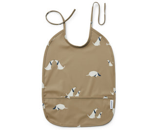 Liewood Lai bib - Dog Oat mix