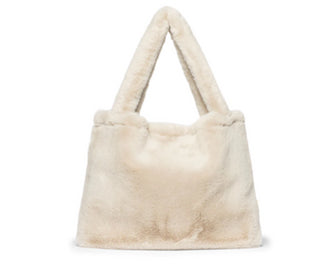 Studio Noos  Neutral faux fur mom-bag