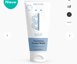 Naif Hydraterende Wascrème voor Baby & Kids