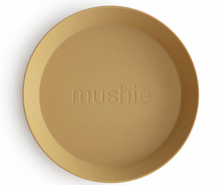 Mushie Borden rond - Mustard