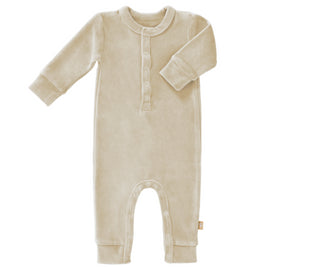 Fresk  Pyjama velours Sandshell size: 0-3 m