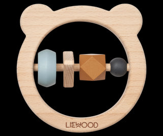 Liewood Avada Wooden Rattle - Sea blue mix