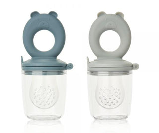 Liewood Miranda Food Feeder 2-Pack - Whale blue Dove blue