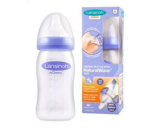 Lansinoh Natural wave fles 240ml  - Glas