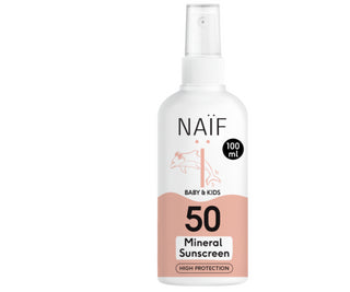 Naif Minerale Zonnebrandspray SPF50 voor Baby & Kids 100ml