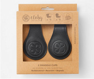 Cloby  Leren Swaddle Clips Zwart