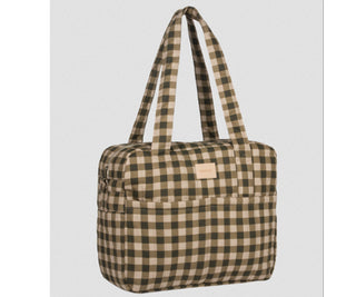 Nobodinoz  Hyde Park waterproof stroller bag - Green Checks