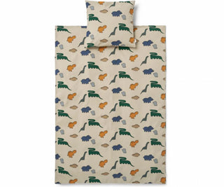 Liewood Carl Adult Printed Bedding - Dinosaurs Mist