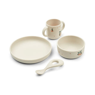 Liewood Vivi Printed Tableware Set Peach Sea shell mix